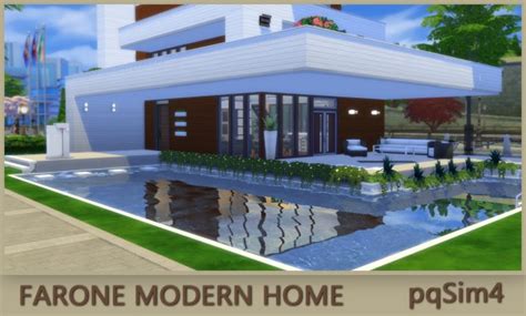 Pqsims4 Farone Monern Home No Cc • Sims 4 Downloads