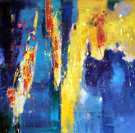 Color Abstract 345 Oil Painting By Jinsheng You