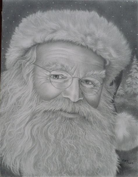 Santa Claus Portraits Mary Clares Artwork