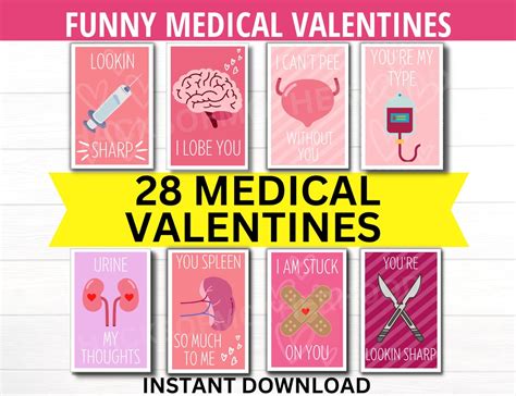 funny medical valentine s day cards 28 pack medical pun valentines doctor nurse pa np tech