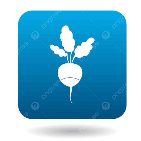 Radishes Clipart Vector Radish With Leaves Icon Flat Style Style