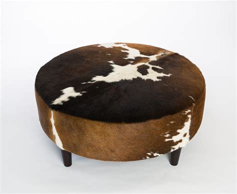 Round Cowhide Ottoman Sydney Nsw Round Cow Skin Furniture