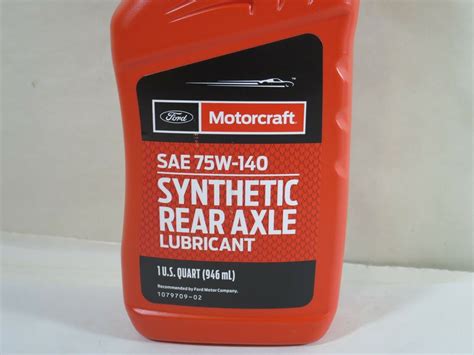 Ford Motorcraft Sae 75w 140 Synthetic Rear Axle Lubricant 1 Quart Xy