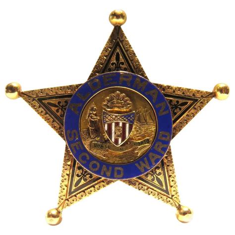 The chicago police department (cpd) is the law enforcement agency of the u.s. Rare Enamel Gold Chicago Police Alderman Second Ward Badge ...