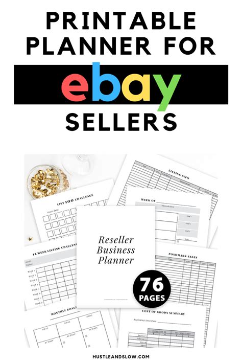Printable Planner For Ebay Sellers Works For Reselling On Ebay