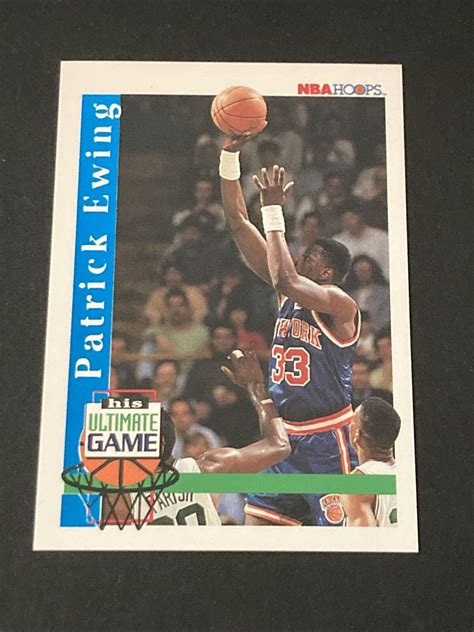 Patrick Ewing His Ultimate Game Prices 1992 Hoops Basketball Cards