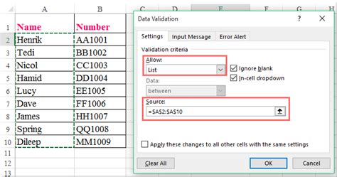 How To Create A Drop Down List From Table In Excel With Text And Numbers Brokeasshome Com