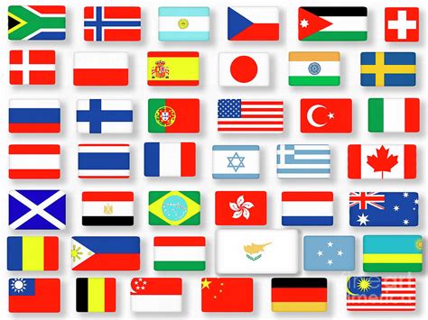 Collage Of National Flags Photograph By Tomi Junger Fine Art America