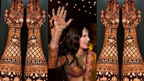 Exclusive Katrina Kaif Wedding Inspired Mehndi Design Katrina Kaif