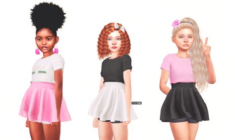 The Sims 4 Kids Lookbook Sims 4 Cc Kids Clothing Sims 4 Children