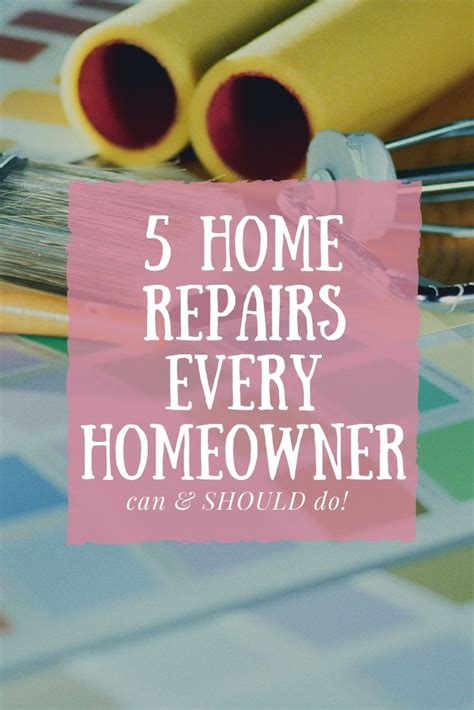 5 Common Home Repairs Anyone Including You Can Do On Your Own Diy