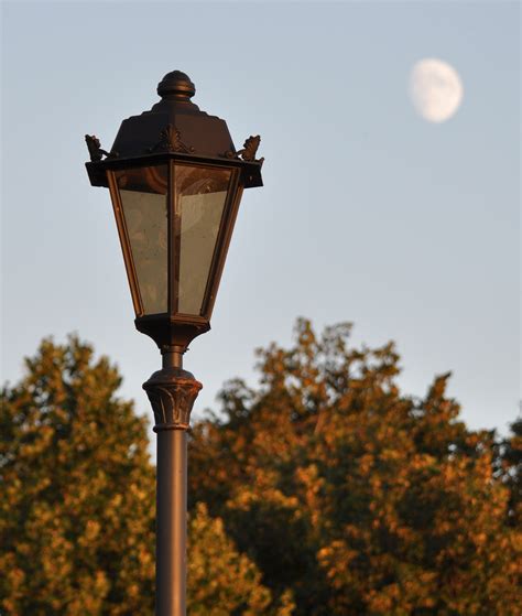 Free Images Sunlight Evening Lantern Tower Autumn Street Light