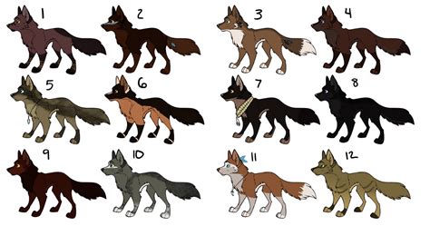 12 Wolf Adopts Closed By Sapphiresquire On Deviantart