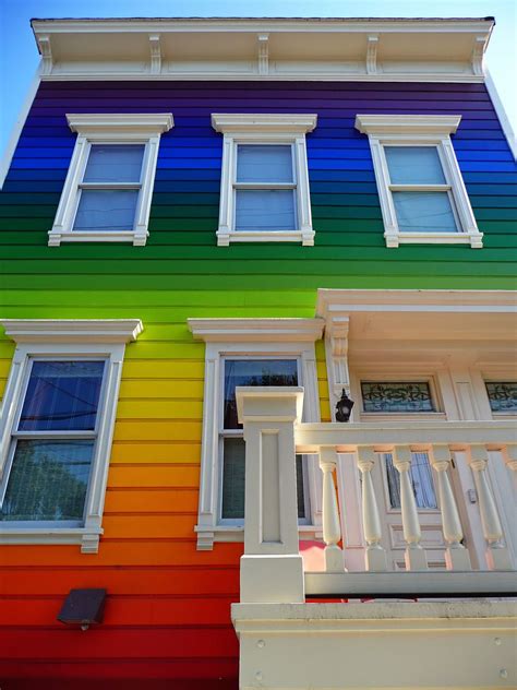 Rainbow Houses Celebrate Pride All Year Long Cool Rainbow Houses On