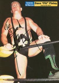 The Wrestling Fanatic Autograph Fit Finlay
