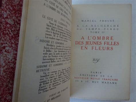 Proust Marcel A Lombre Des Jeunes Filles En Fleurs Gallimard 1918 Eo Ebay