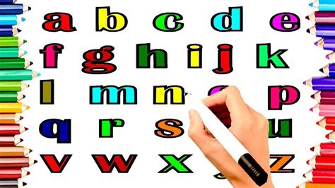 How To Write Abcd Abcd Song Abcd With Colouring Abcd Nursery