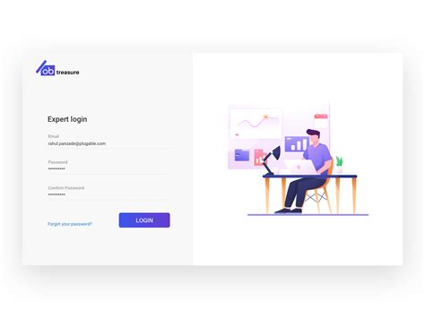 Login Screen For Admin Panel By Ashish Karoshi On Dribbble