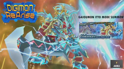 Digimon Rearise Gaiomon Fierce Blade Super Calm Summon And Showcase