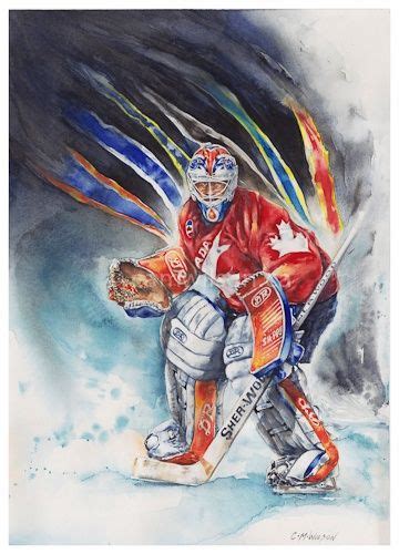 Goalie Painting Team Canada Hockey