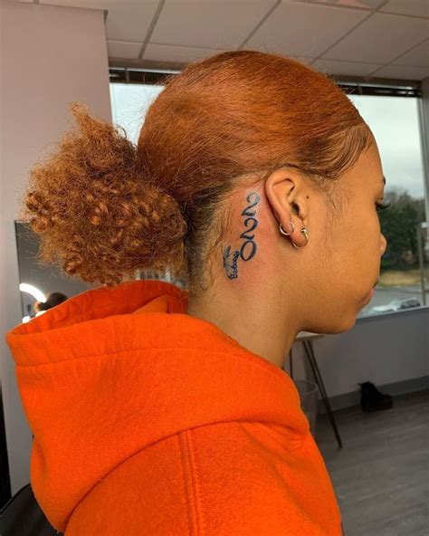 Tadiorx 🍒 Girl Neck Tattoos Dyed Natural Hair Natural Hair Styles
