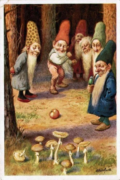 Gnomes By Rachael Fairytale Art Fairies Elves Gnomes