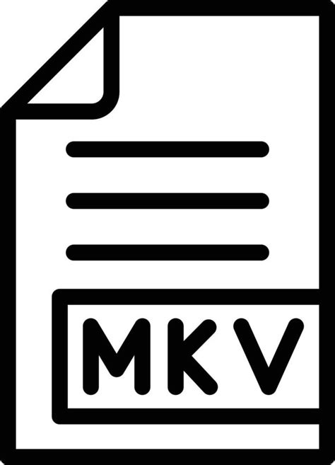 Mkv Vector Icon Design Illustration 7604886 Vector Art At Vecteezy