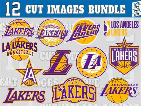 12 Styles Nba Los Angeles Lakers Svg Los Angeles Lakers Svg Eps Dxf