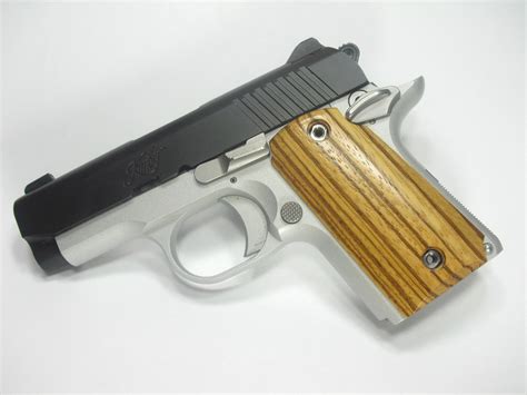 Finished Zebrawood Kimber Micro 9 Grips Ls Grips