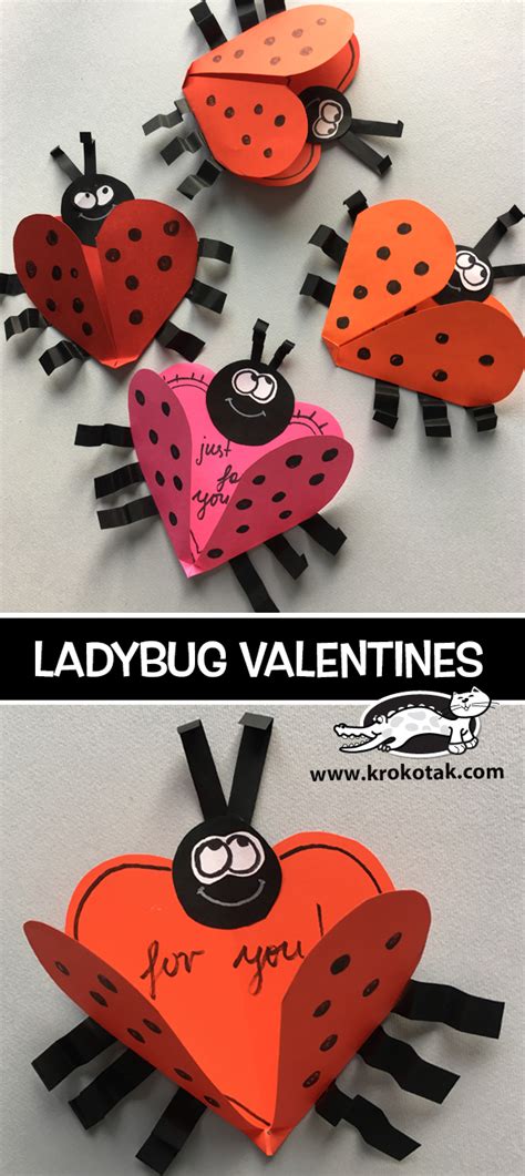 Krokotak Ladybug Valentines