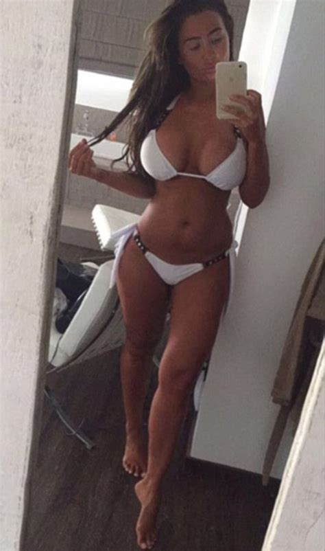 Lauren Goodger Shows Off Her Small Waist And Ample Assets In Tiny White Bikini Daily Mail Online