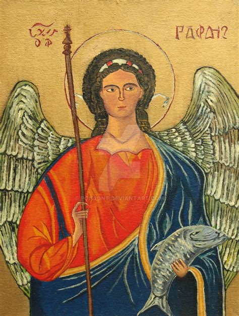 St Raphael Archangel Icon By Pcis2dnt On Deviantart