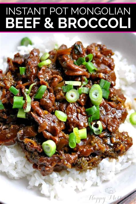 Homemade mongolian beef is so easy to make! Instant Pot Mongolian Beef & Broccoli Recipe - Happy Mothering
