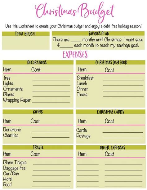Barefoot investor budget planner template. Christmas on a Budget: Have a Merry, Debt-Free Christmas ...