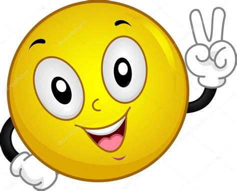 Clipart Peace Signs Smiley Peace Sign — Stock Photo © Lenmdp 10118067