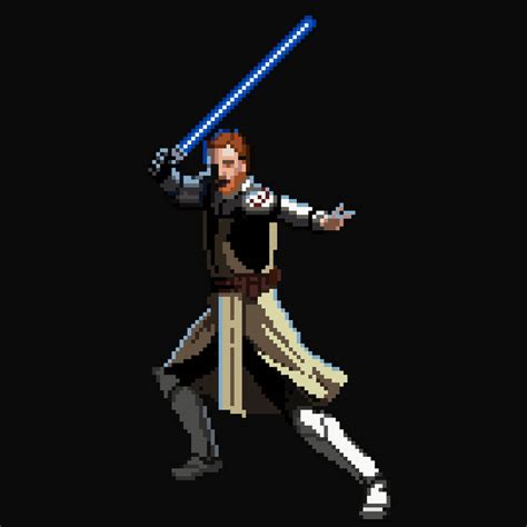 Pixel Art Obi Wan Kenobi By Killerrabbitmedia On Deviantart