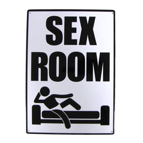 Sex Room Novelty 8x12 Funny Warning Sign Garage Wall Man Cave Door Home