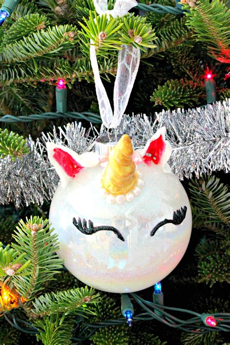 How To Make A Sparkly Unicorn Ornament For Your Christmas Tree