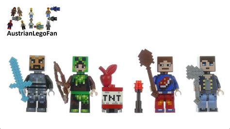 Lego Minecraft 853609 Minecraft Skin Pack 1 Lego Speed Build Review