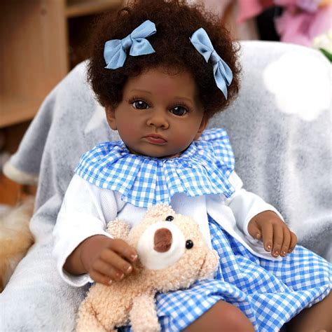 Buy JIZHI Lifelike Reborn Baby Dolls Inch Real Life Baby Doll African American Realistic