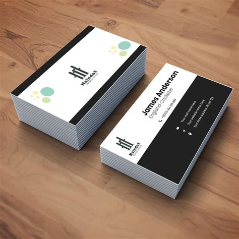 Abstract Social Business Card Effdi
