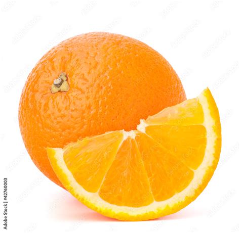 Whole Orange Fruit And His Segment Or Cantle Stock Foto Adobe Stock