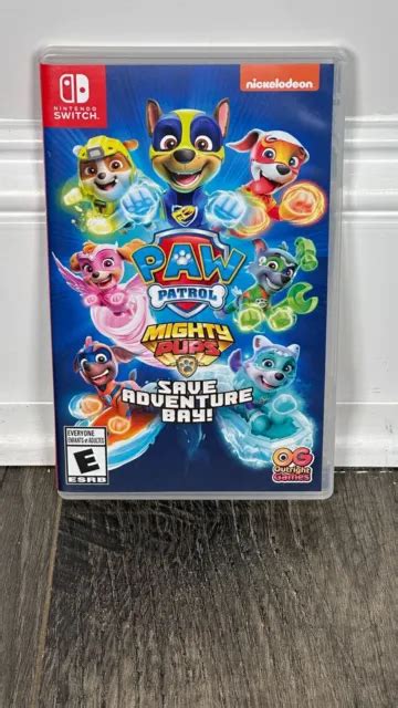 PAW PATROL MIGHTY Pups Save Adventure Bay Nintendo Switch Excellent