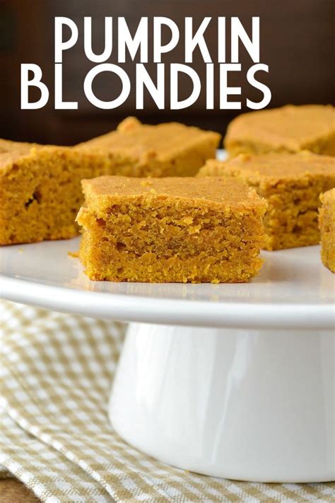 Pumpkin Blondies Recipe Pumpkin Brownies