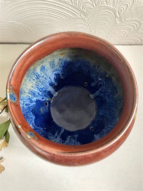 Handmade Stoneware Pottery Plant Pot Ceramic Flower Pot Clay Etsy