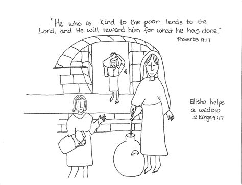 Elisha Helps A Widow Aunties Bible Lessons