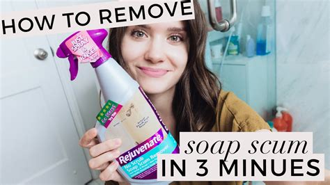 julia caban how to remove soap scum from shower in less than 3 minutes no scrubbing