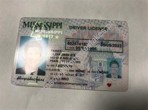 Mississippi Driver License Ms O21 Oldironsidesfakes Ph