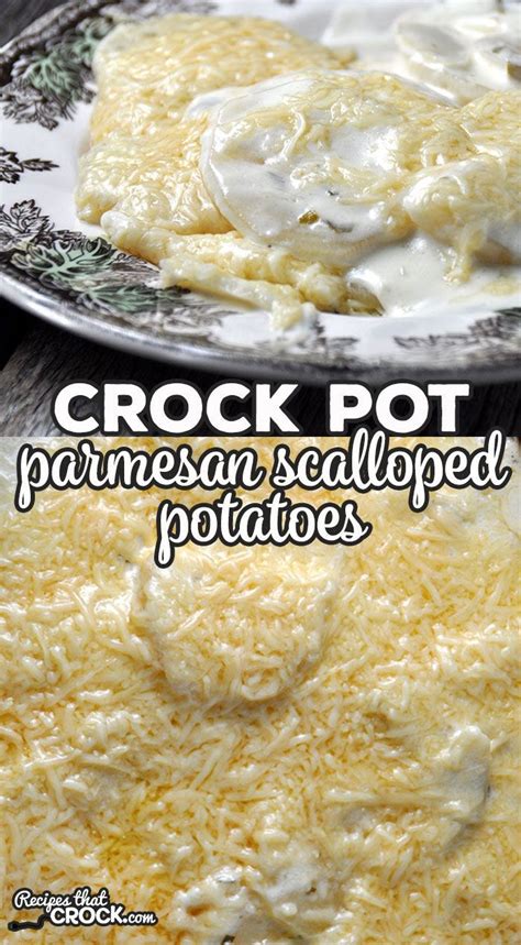 So it was conversion time. This Crock Pot Parmesan Scalloped Potatoes recipe takes ...