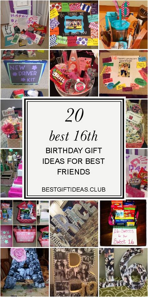 I cannot believe you have grown as an. 20 Best 16th Birthday Gift Ideas for Best Friends | 16th ...